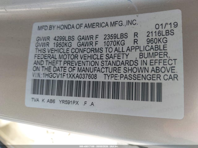Honda Accord Lx