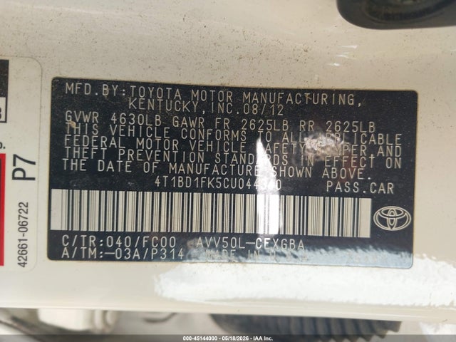 Toyota Camry Xle