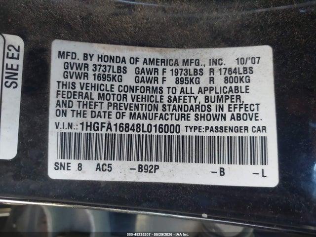 Honda Civic Ex