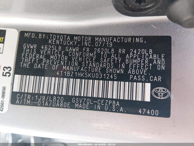 Toyota Camry Xse V6