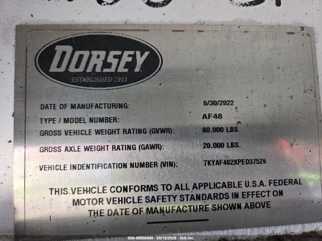 Dorsey Trailers Af48