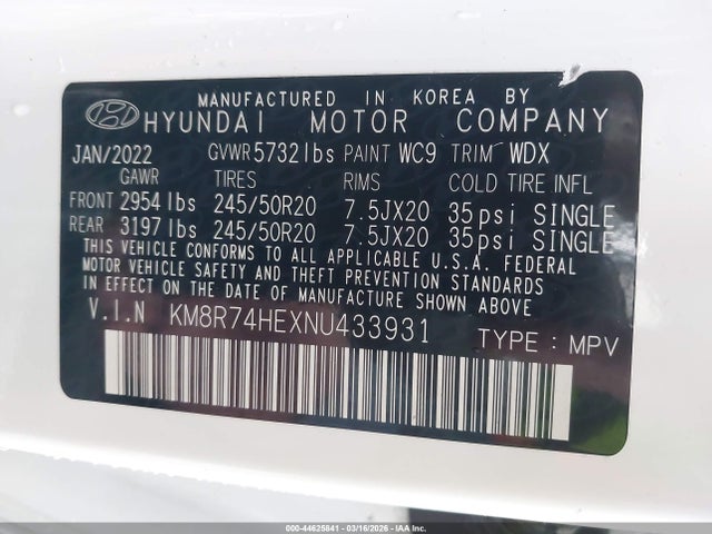 Hyundai PALISADE Calligraphy