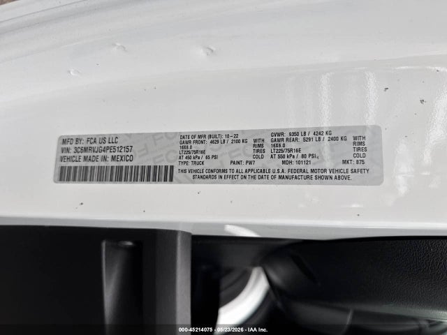 Ram Promaster Cargo Van High Roof 159 Wb Ext