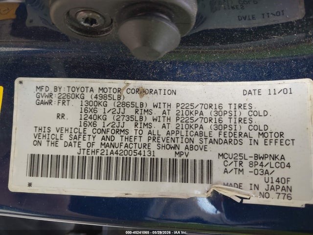 Toyota Highlander Limited V6
