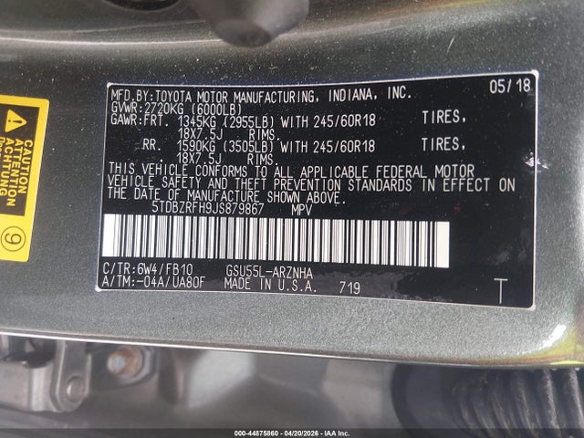 Toyota Highlander Le