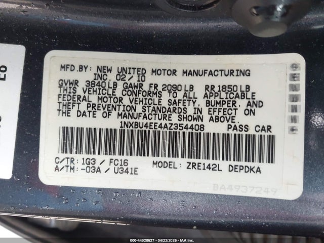 Toyota Corolla Le
