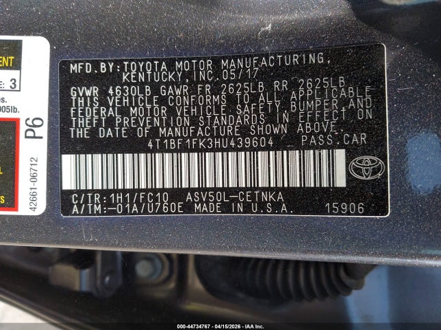 Toyota Camry Le