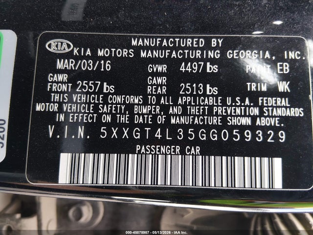 Kia Optima Lx