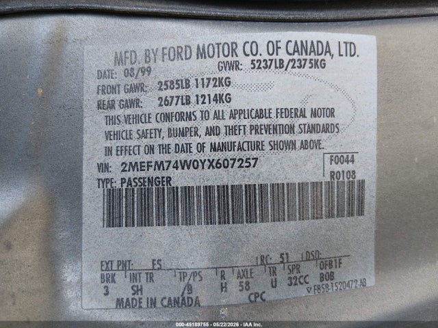 Mercury Grand Marquis Gs