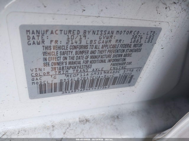 Nissan Sentra Sv