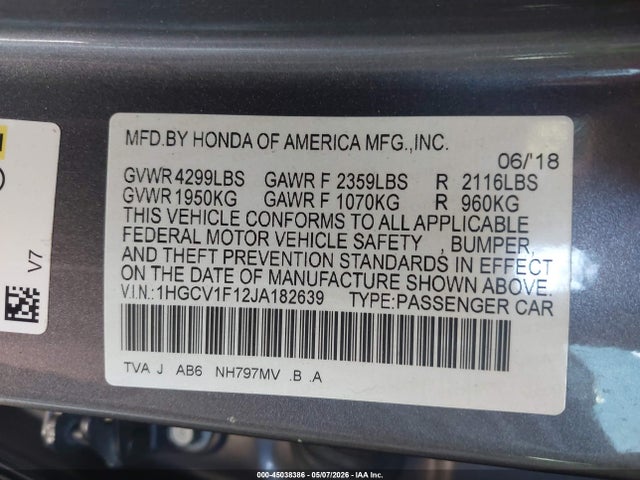 Honda Accord Lx