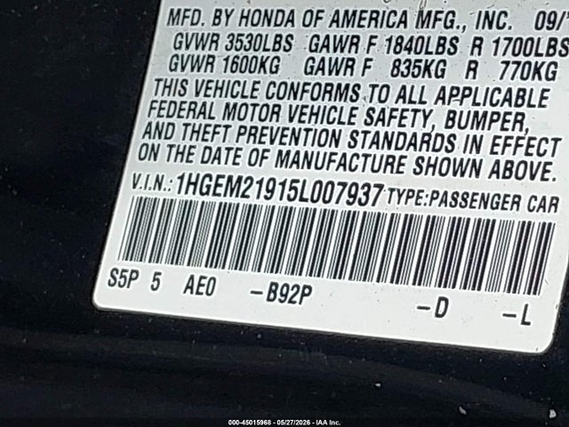 Honda Civic Ex