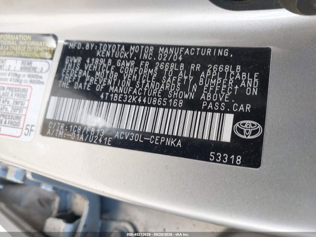 Toyota Camry Le