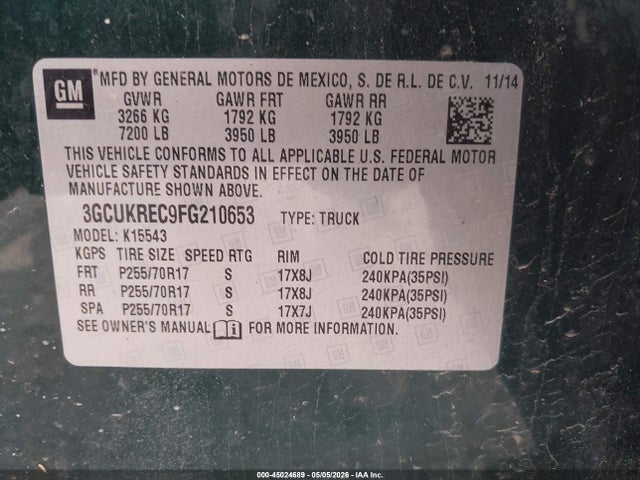 Chevrolet Silverado 1500 1lt
