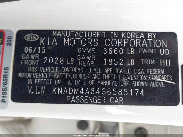 Kia Rio Lx