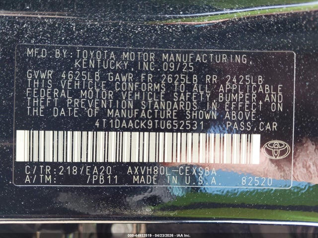 Toyota Camry Se