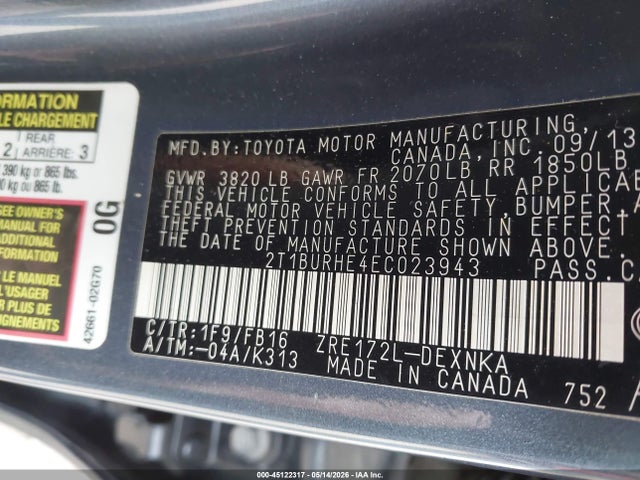 Toyota Corolla Le