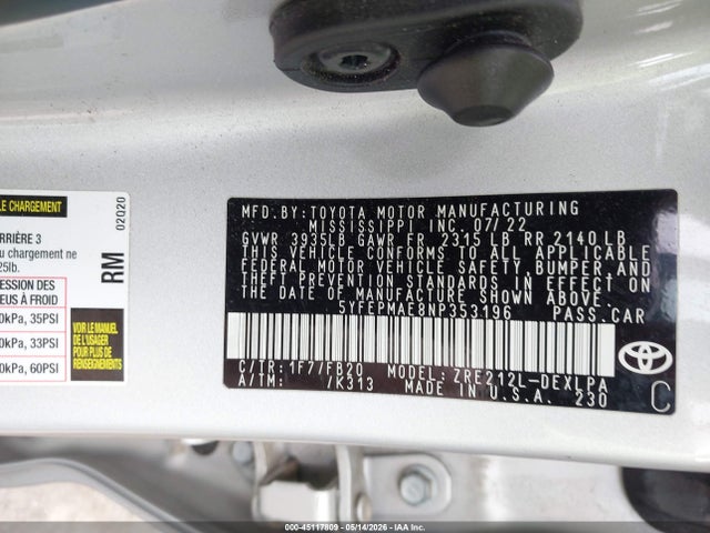Toyota Corolla Le