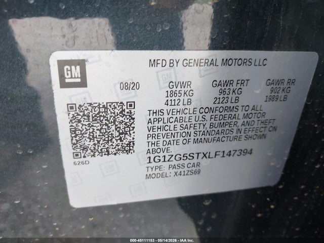 Chevrolet Malibu Fwd Rs