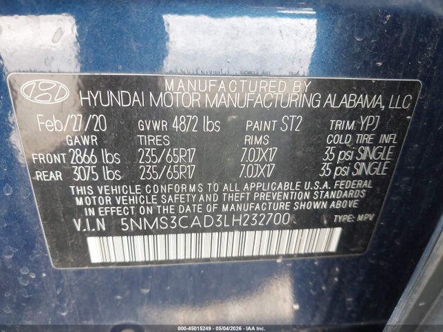 Hyundai SANTA FE Sel