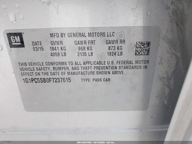 Chevrolet Cruze 1lt Auto