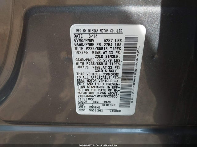 Nissan Murano Sv