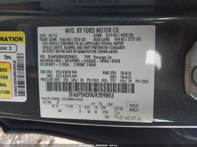 Ford Fusion Se