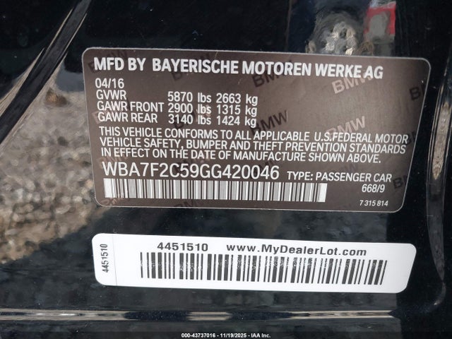 BMW 7 Series Xdrive