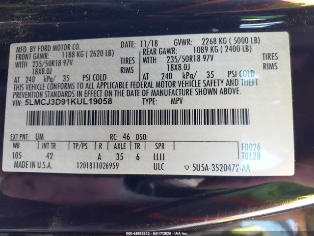 Lincoln MKC Reserve