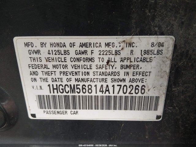 Honda Accord 2.4 Ex