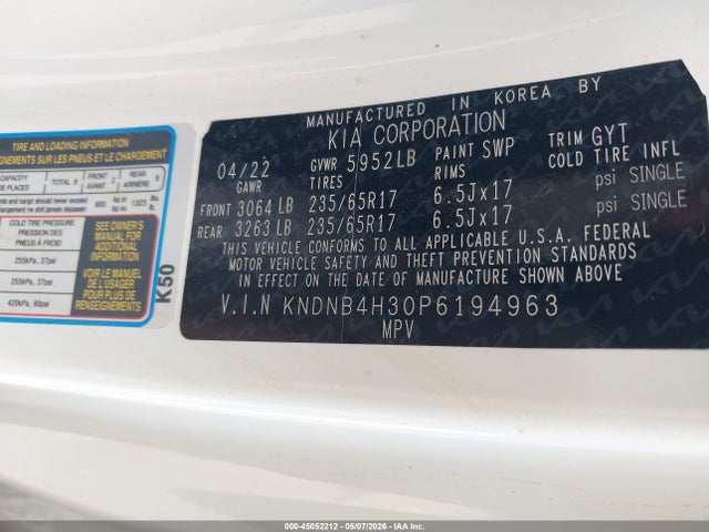 Kia Carnival Lx Seat Package