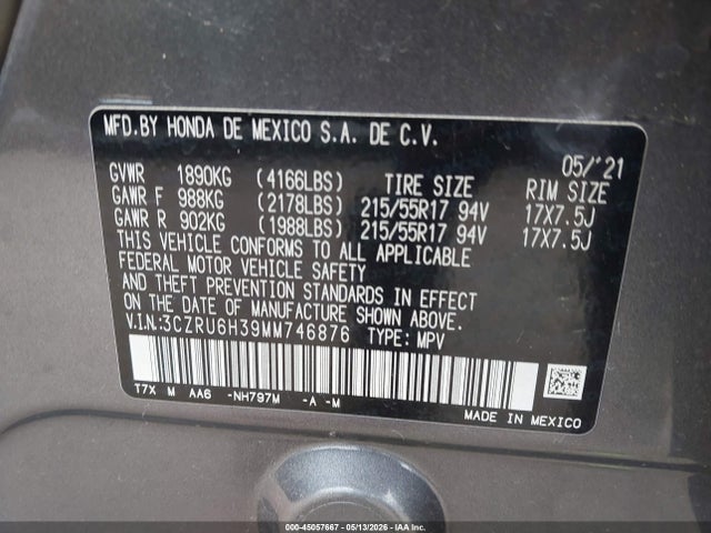 Honda HR-V Awd Lx