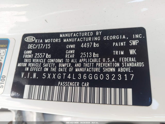 Kia Optima Lx