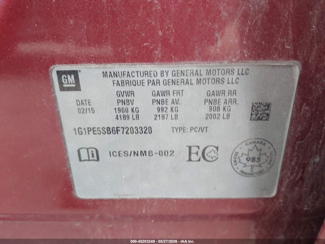 Chevrolet Cruze 2lt Auto