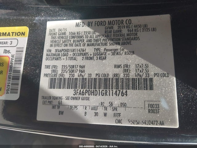 Ford Fusion Se