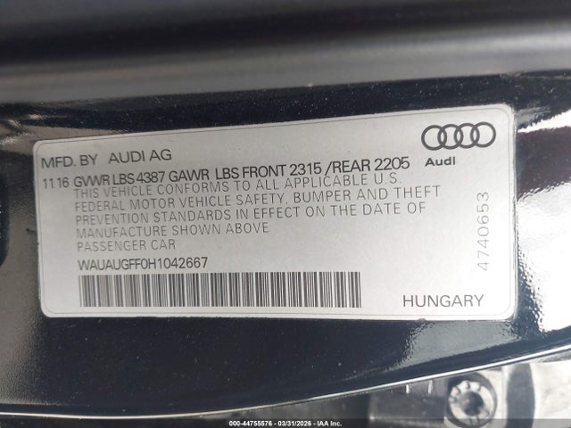 Audi A3 2.0t Premium