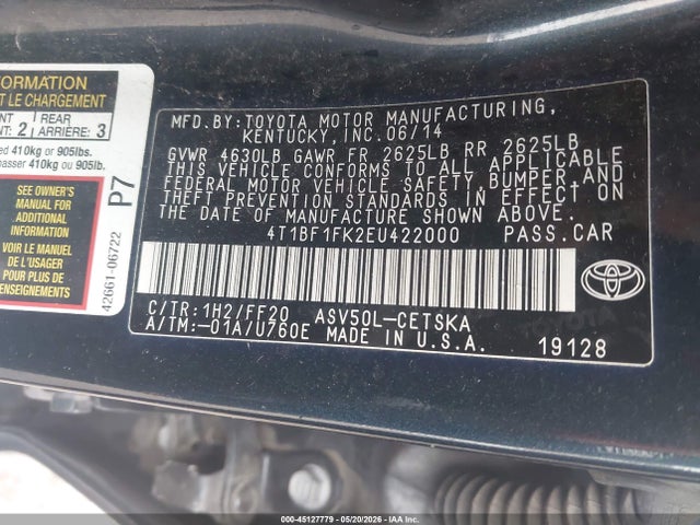 Toyota Camry Se