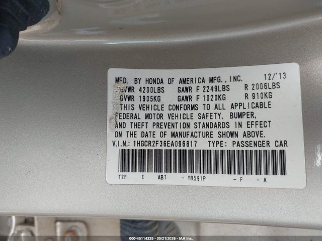 Honda Accord Lx