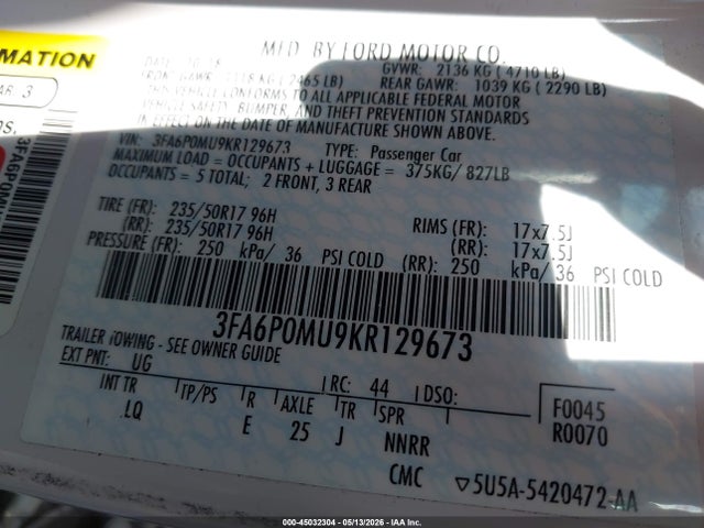 Ford Fusion Sel
