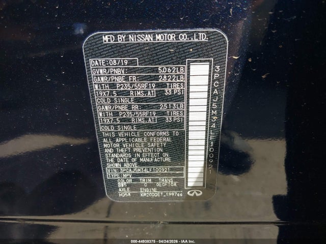 INFINITI Qx Essential Awd