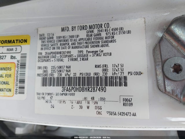 Ford Fusion Se