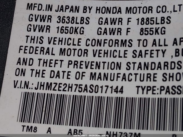 Honda Insight Ex