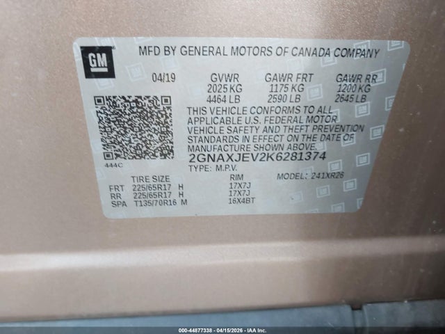 Chevrolet Equinox Lt