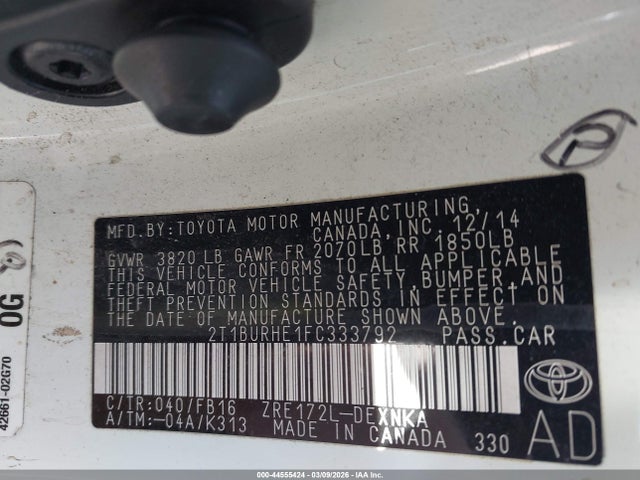 Toyota Corolla Le