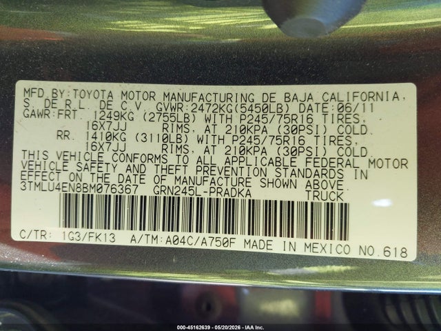 Toyota Tacoma Base V6