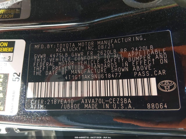 Toyota Camry Se