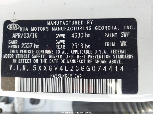 Kia Optima Sxl Turbo