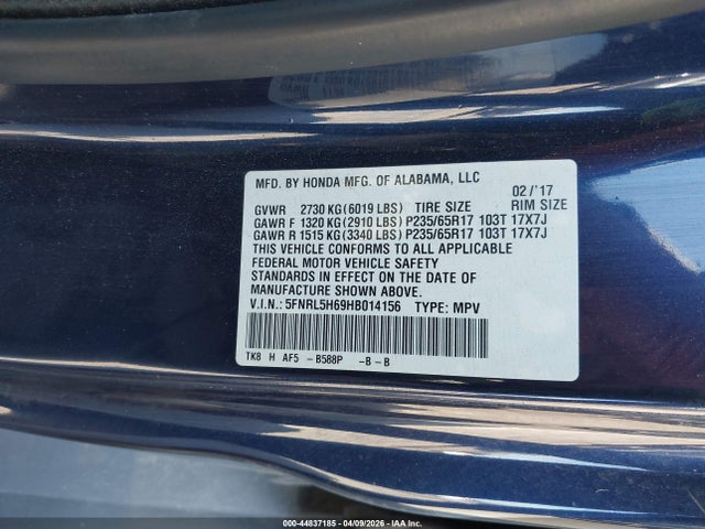 Honda Odyssey Ex-l