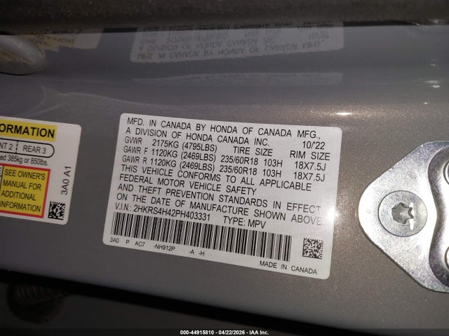 Honda CR-V Ex Awd