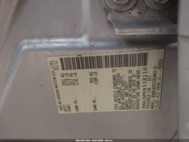 Nissan Altima 2.5 S